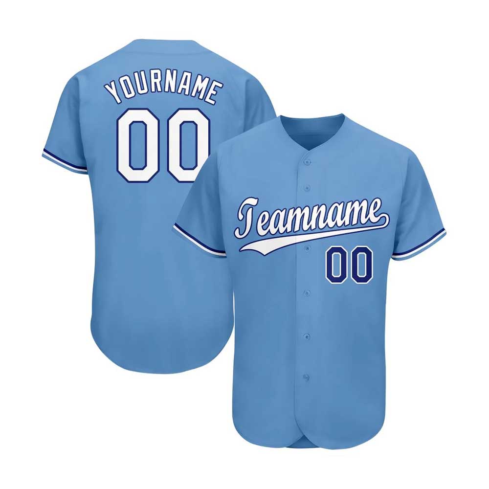 Custom White Navy Pinstripe Navy Baseball Jersey
