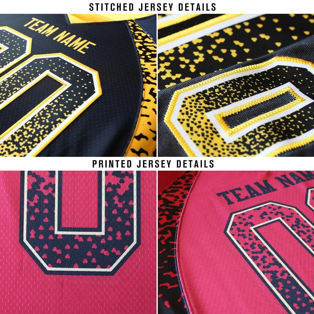 Custom Black Orange-White Mesh Drift Fashion Football Jersey - Image 3