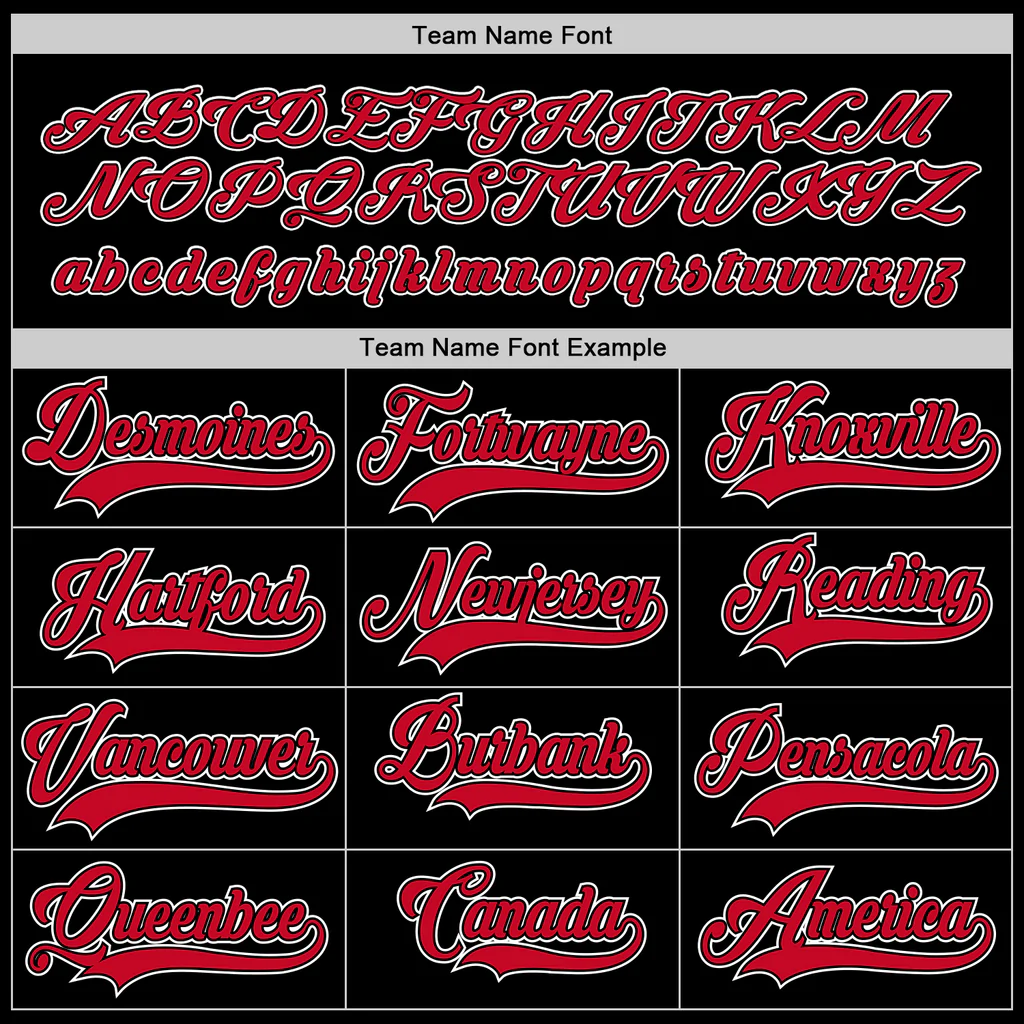 Custom Black Red-White Hockey Jersey - Image 4