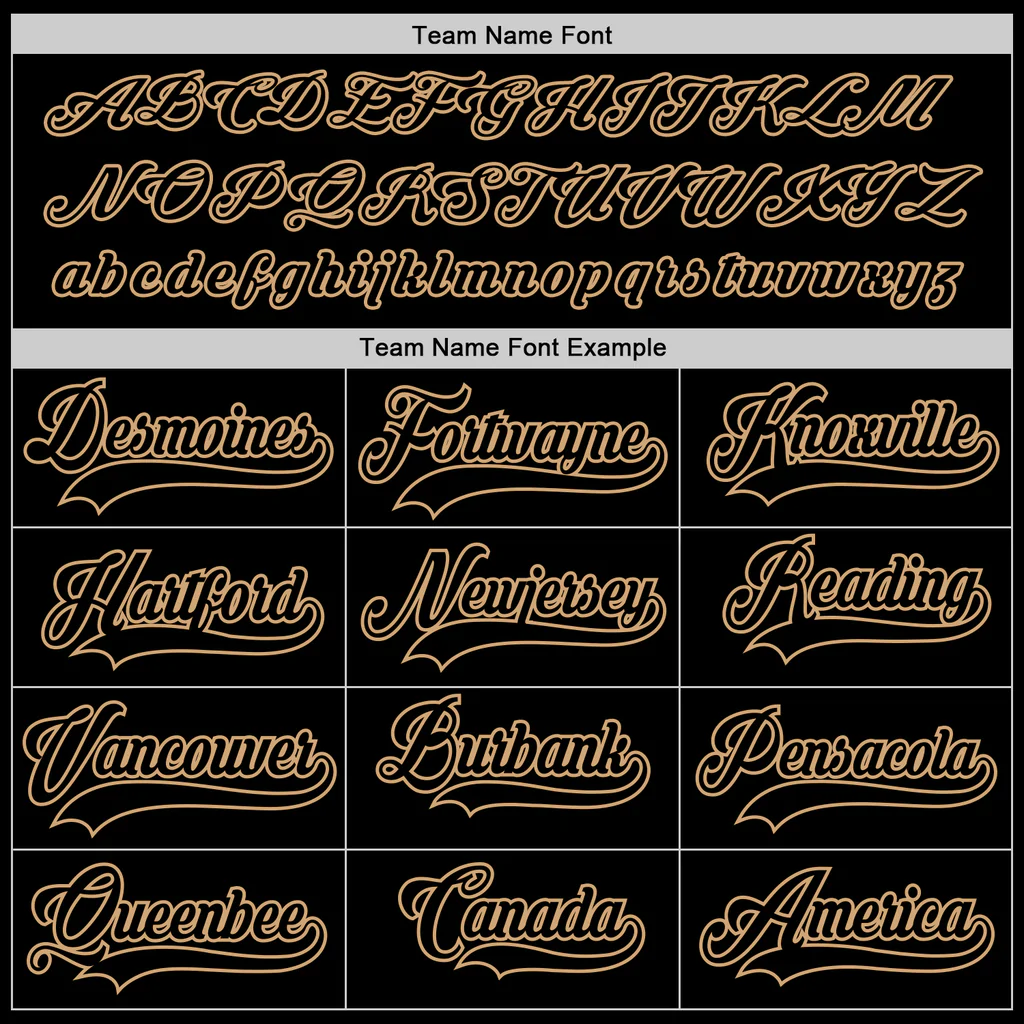 Custom Black Black-Old Gold Hockey Jersey - Image 4