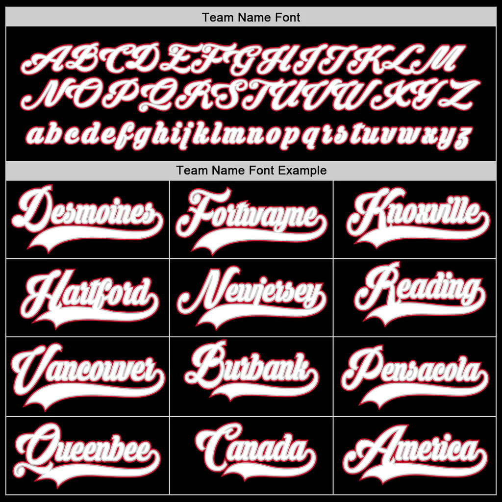 Custom Black White-Red Hockey Jersey - Image 4