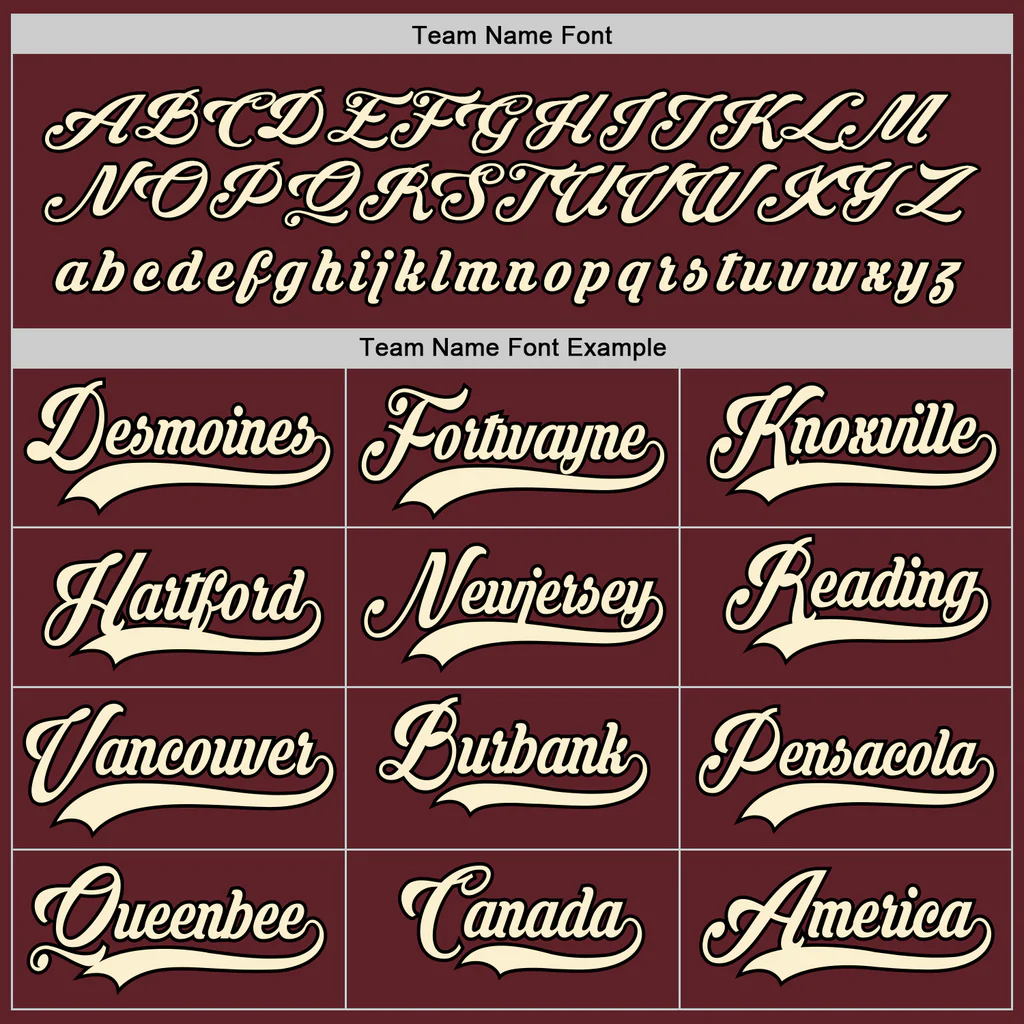 Custom Burgundy Cream-Black Hockey Jersey - Image 4