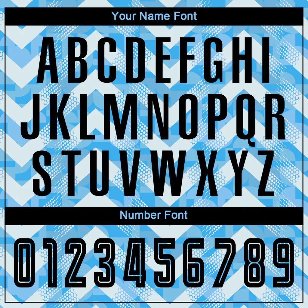 Custom Light Blue Black-White Home Sublimation... - Image 5