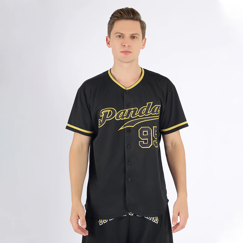 Custom Black Black-Old Gold Authentic Baseball Jersey - Image 7