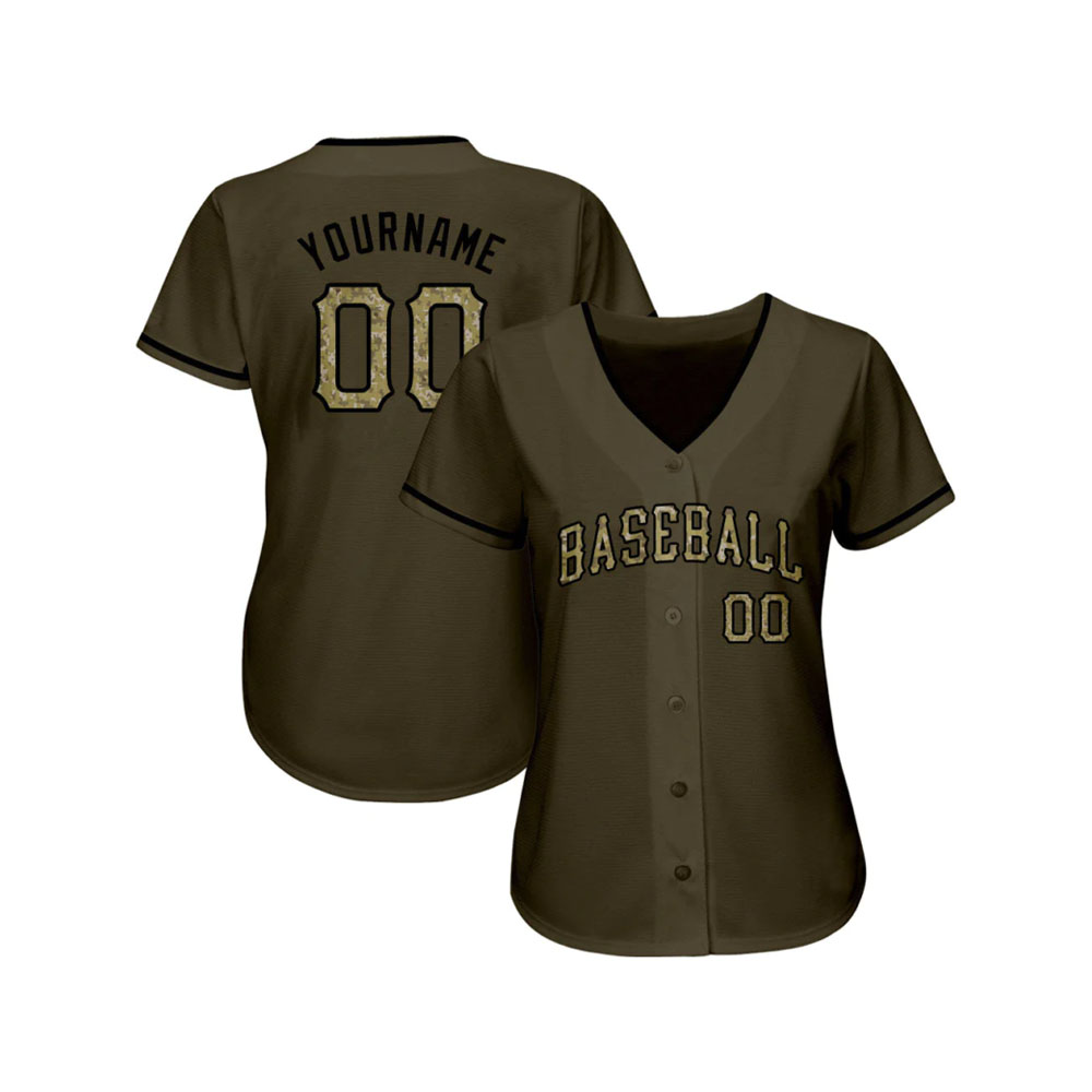 Custom Olive Camo-Black Authentic Salute To...